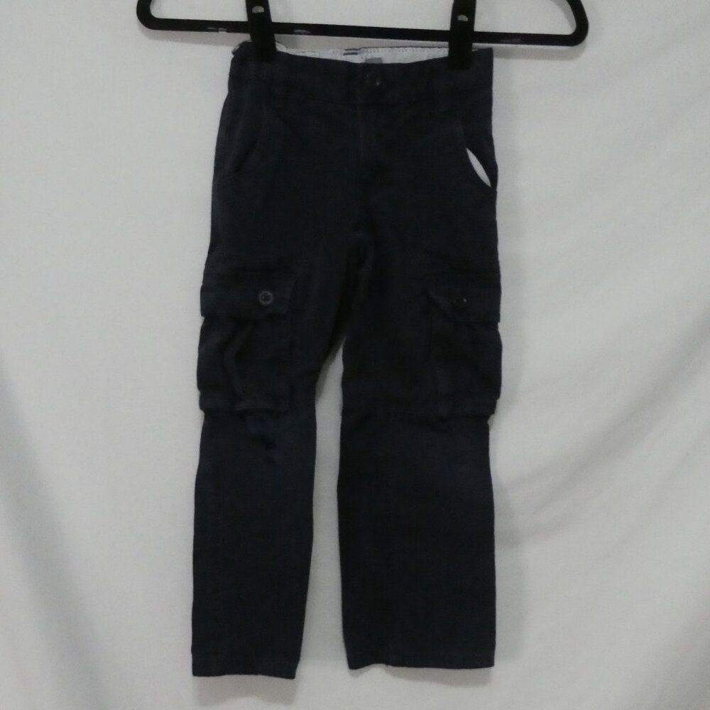 OLD NAVY size 5 regular Navy Blue Casual Cargo Pants Adjustable Inner Waistband